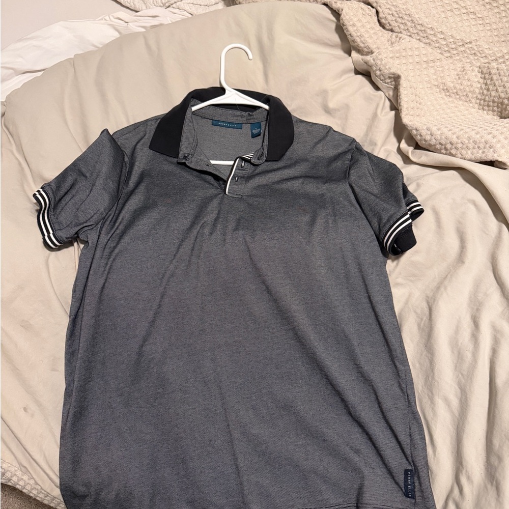 Perry Ellis Men's Gray Polo Shirt
